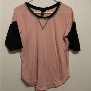 Pink and gray shirt